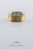 Geprägter Ring aus 925-Sterling-Silber vergoldet
